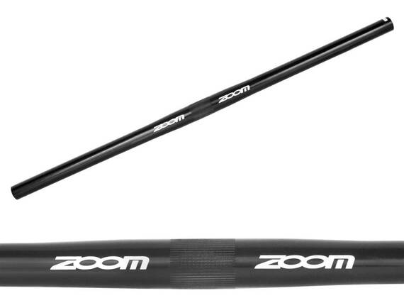 Kierownica Zoom MTB AL-110PP Aluminiowa, 580 mm, 25,4 mm, czarna