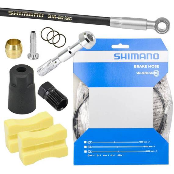 Przewód hamulcowy hydrauliczny Shimano XTR, XT, SLX, Alfine SM-BH90-SB 1000 mm przód czarny