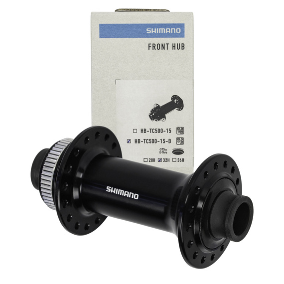 Piasta przednia Shimano HB-TC500, 15x110, Center Lock, 32H, czarna