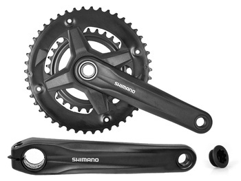 Mechanizm korbowy Shimano FC-MT210, 9-rz, 46/30T, 175mm, B/Łoż