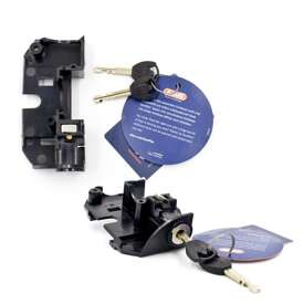 Zamek Abus do akumulatora na bagażniku BOSCH z wkładką bębenkową Plus, E-Bike BLO BOS RT2 Plus