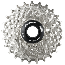 Kaseta rowerowa Sunrace CSR919AQ 9 rzędów 11-25 niklowana