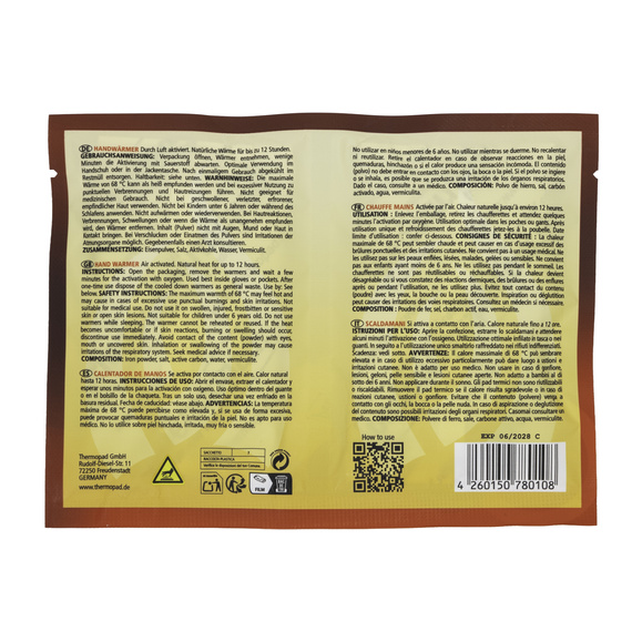 Ogrzewacz dłoni Thermopad handwarmer 1 para ca. 80x50mm, 59 g