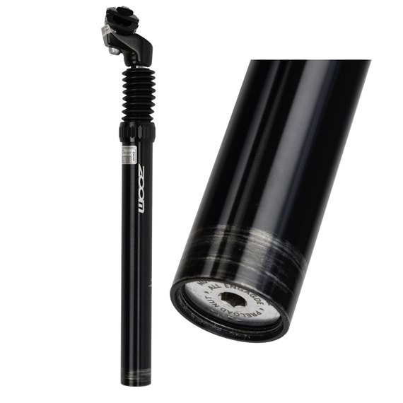 OUTLET Wspornik siodła amortyzowany Zoom SPS-C372 30,9 mm, czarny
