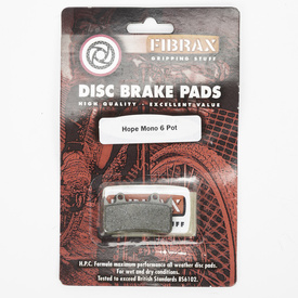 Klocki hamulcowe pół-metaliczne Fibrax ASH919 do hamulców Hope Mono 6 (6-tłoczkowe)