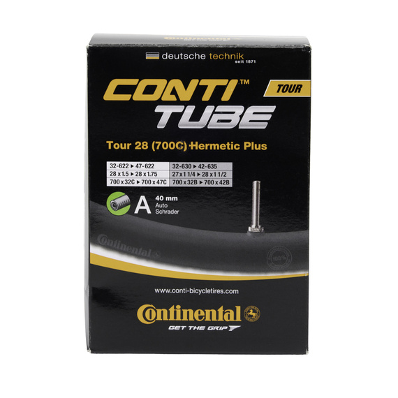Dętka Continental Tour 28 HERMETIC PLUS 32/47-622, wentyl auto 40 mm