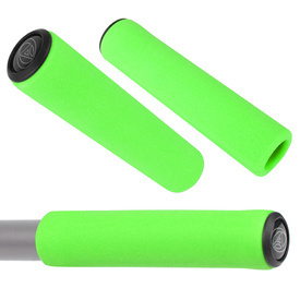 Chwyty kierownicy Author AGR Silicone Elite 129 mm, zielone fluo