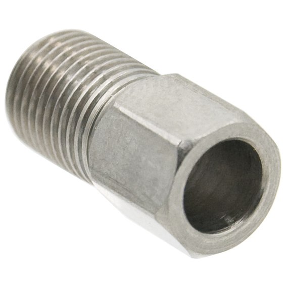 Śruba przewodu hydraulicznego hamulca Shimano M8x0,75, stal nierdzewna