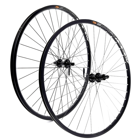 Zestaw kół rowerowych przód+tył 28/29" Piasta Shimano QC300, obręcz aluminiowa Swift Arriv, pod tarczę Center Lock, 36H