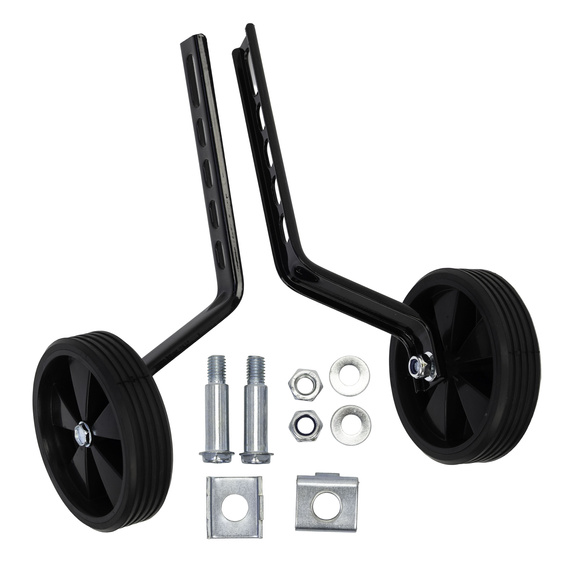 Kółka boczne, podporowe regulowane 12-16-20" czarne