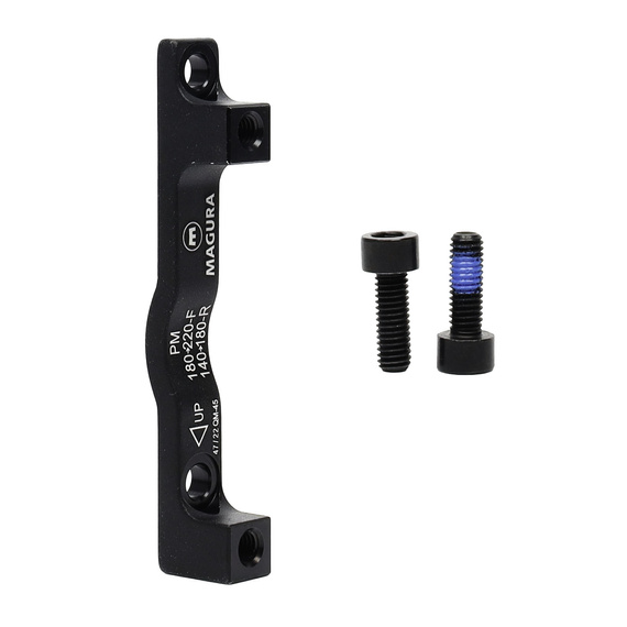 Adapter Magura QM45, hamulca tarczowego, przód 180 mm > 220 mm, tył 140 mm > 180 mm, Post Mount