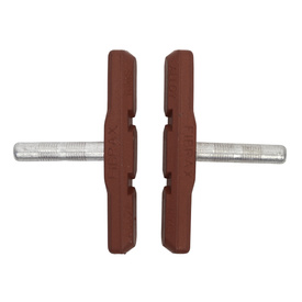 OUTLET- Klocki hamulcowe Fibrax ASH811 Low Profile Pads do hamulców Cantilever, czerwone, trzpień 32 mm, do aluminiowych obręczy