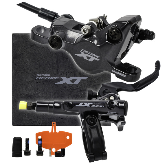 Hamulec tarczowy Shimano Deore XT M8100, tył, 1700 mm (BR-M8100, BL-M8100) żywiczne