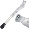 Podpórka tylna Atranvelo Stylo DV E-bike, 24"- 28" regulowana, zewnętrzna 18 mm, aluminiowa, srebrna