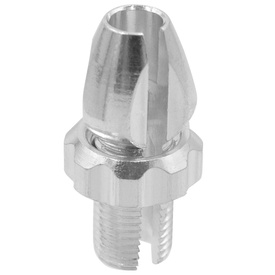 Śruba regulacyjna dźwigni hamulca Alligator, aluminiowa, M10, srebrna