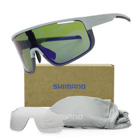 Okulary Shimano Pulsar szałwiowe, soczewki Ridescape GR- Gravel