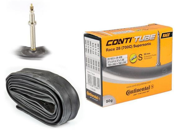 Dętka Continental Race 28 Supersonic 20/25-622/630 (27"- 28" x 0.75" - 1.0"), wentyl presta 60mm