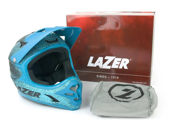 Kask Lazer Phoenix+ czarno turkusowy mat, 58-60 L Full Face