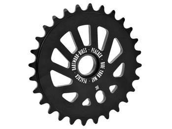 Zębatka BMX Dartmoor Peacock, 28 zębów, czarna anodowana