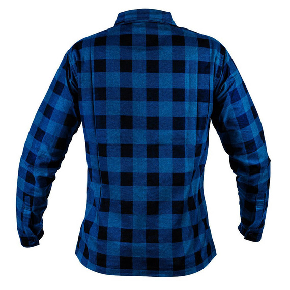 Koszula flanelowa Neo Tools, granatowa, rozmiar L
