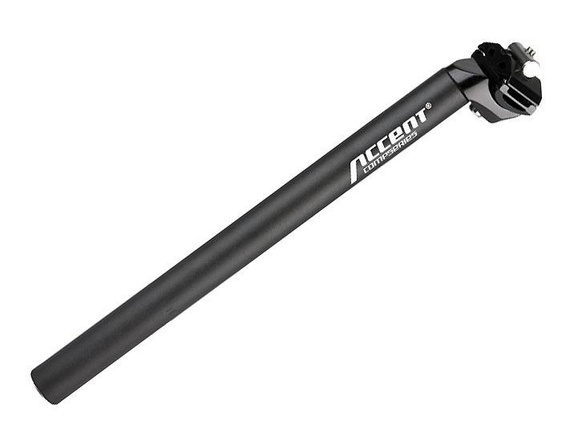 OUTLET Wspornik siodła Accent SP-252 31,2 mm, czarny piaskowany
