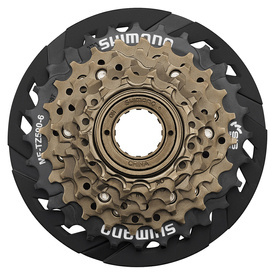 Wolnobieg nakręcany Shimano MF-TZ500 (6-rzędowy) z osłoną
