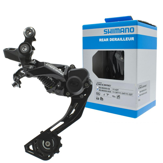 Przerzutka tylna Shimano Deore RD-M6000-SGS, 10-rzędowa, 36T, Shadow RD+, sprzęgło