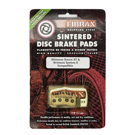 Klocki hamulcowe metaliczne Fibrax ASH990S, do Shimno Deore XT BR-M755, Grimeca systems 8 i 12, Sram 9.0, Hope Mono M4