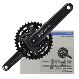 Mechanizm korbowy Shimano Cues FC-U6000-2B, 2 x 9/10/11-rz, 175 mm, 36/22T