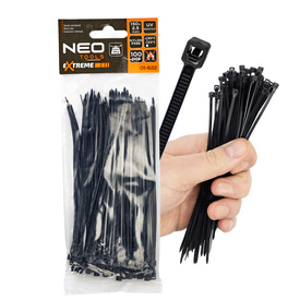 Opaski zaciskowe, zipki NEO-Tools Extreme 2.5 x 150 mm, 100 szt., czarne