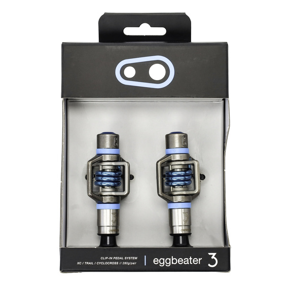 Pedały Crankbrothers Eggbeater 3, Clip-In system, Electric Blue + bloki