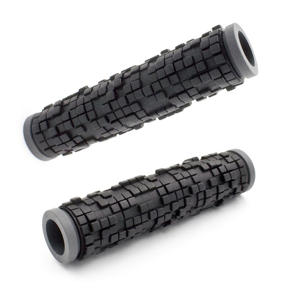 Chwyty rowerowe Bike Ribbon Greyscale, 133x30 mm, czarne