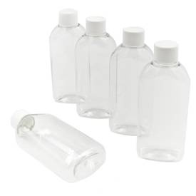 Butelka plastikowa z nakrętką, 100 ml, 5 szt.