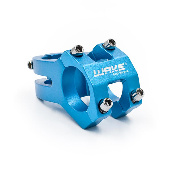 Outlet Wspornik kierownicy, mostek Wake, 1-1/8", 31,8mm, długość 45 mm, niebieski