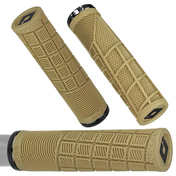 Chwyty przykręcane ODI Reflex 33,5x135 mm, jasno-brązowe, czarna obejma