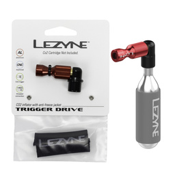 Pompka CO2 Lezyne Trigger Drive, czarno czerwona
