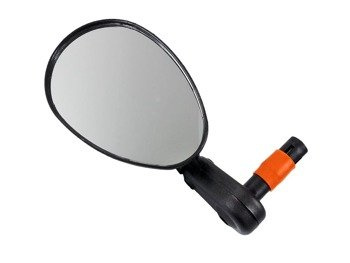 Lusterko rowerowe DX-222SB owalne, płaskie, uniwersalne