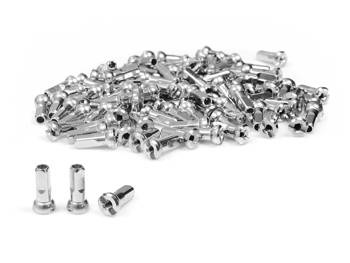 Nyple Sapim Polyax 13G 14mm srebrne do szprych 2,3 mm 100 szt.