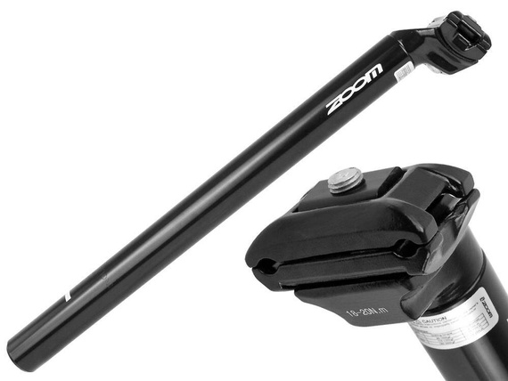 OUTLET Wspornik siodła Zoom SP-C212, średnica 28,6 mm, czarny