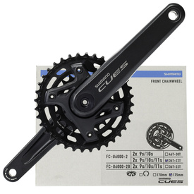 Mechanizm korbowy Shimano Cues FC-U6000-2, 2 x 9/10/11-rz, 175 mm, 36/22T