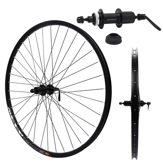 Zestaw kół rowerowych przód+tył 28/29" Piasta Shimano QC300, obręcz aluminiowa Swift Arriv, pod tarczę Center Lock, 36H