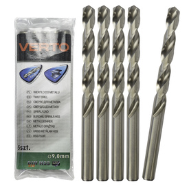 Wiertła do metalu HSS 135°, 9.0 mm, 5 sztuk