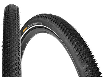 Opona Continental Double Fighter III 26x1.9 Drut Czarna 800g Refl