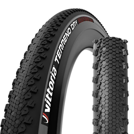 Opona Vittoria Terreno Dry G2.0, 700x40C (622-40), czarno-antracytowa, TNT, zwijana