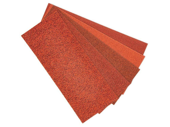 Papier ścierny 93 x 230 mm, zestaw 6 sztuk 