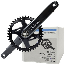 Mechanizm korbowy Shimano Cues FC-U8000-1, 1 x 9/10/11/rz, 175 mm, 40T