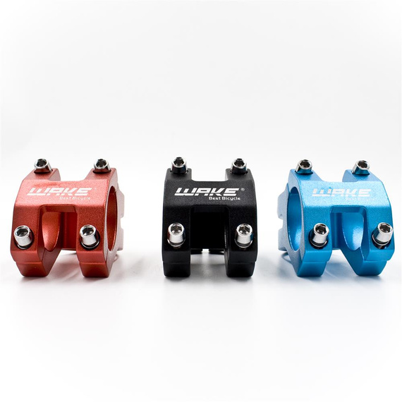 Outlet Wspornik kierownicy, mostek Wake, 1-1/8", 31,8mm, długość 45 mm, niebieski