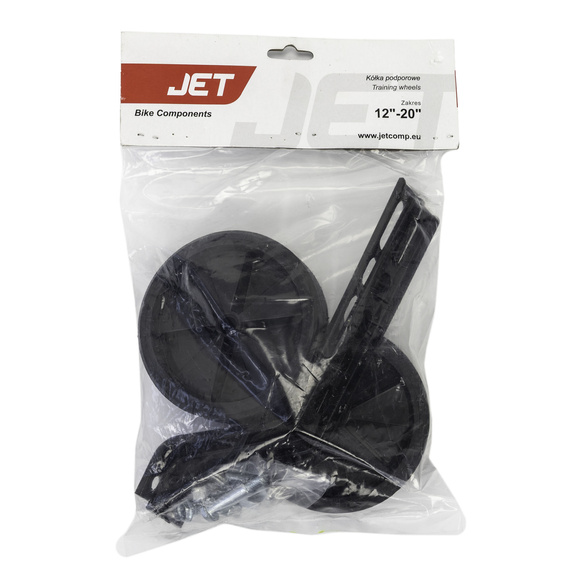 Kółka boczne, podporowe regulowane 12-16-20" czarne