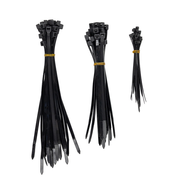 Opaski zaciskowe NEO-Tools Extreme MIX 2,5x100 mm - 4,4x120 mm - 4,8x200 mm, 75 szt., czarne