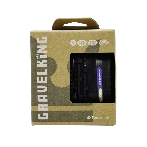 Opona Panaracer GravelKing SK+ 700x35C czarna, aramid, zwijana